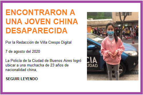 ENCONTRARON JOVEN CHINA